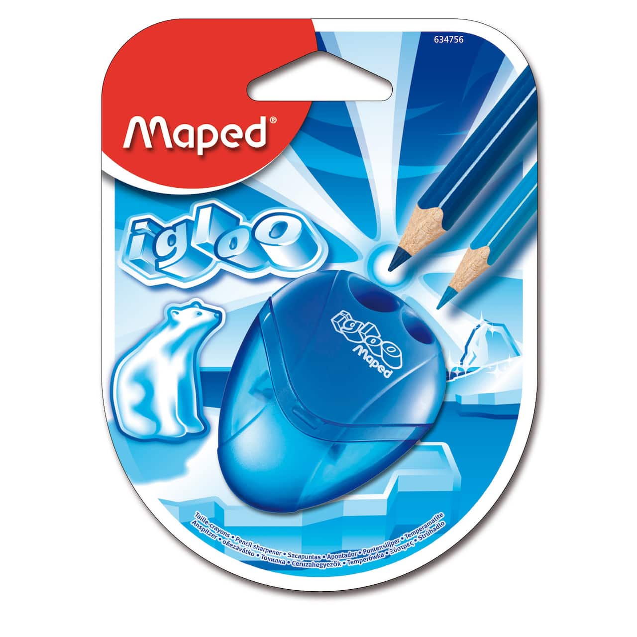 Maped® Igloo 2 Hole Pencil Sharpener, Pack of 12